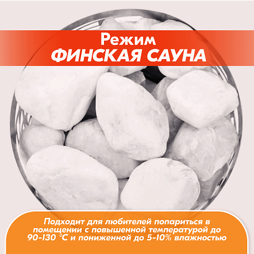 06 Каменка Vita 3 кВт Хром 2000х2000