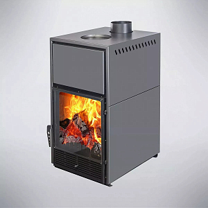 Печь-Камин Варвара "ГАРМОНИЯ 1309 ГРАФИТ" (new) (Стальная 3D футеровка)